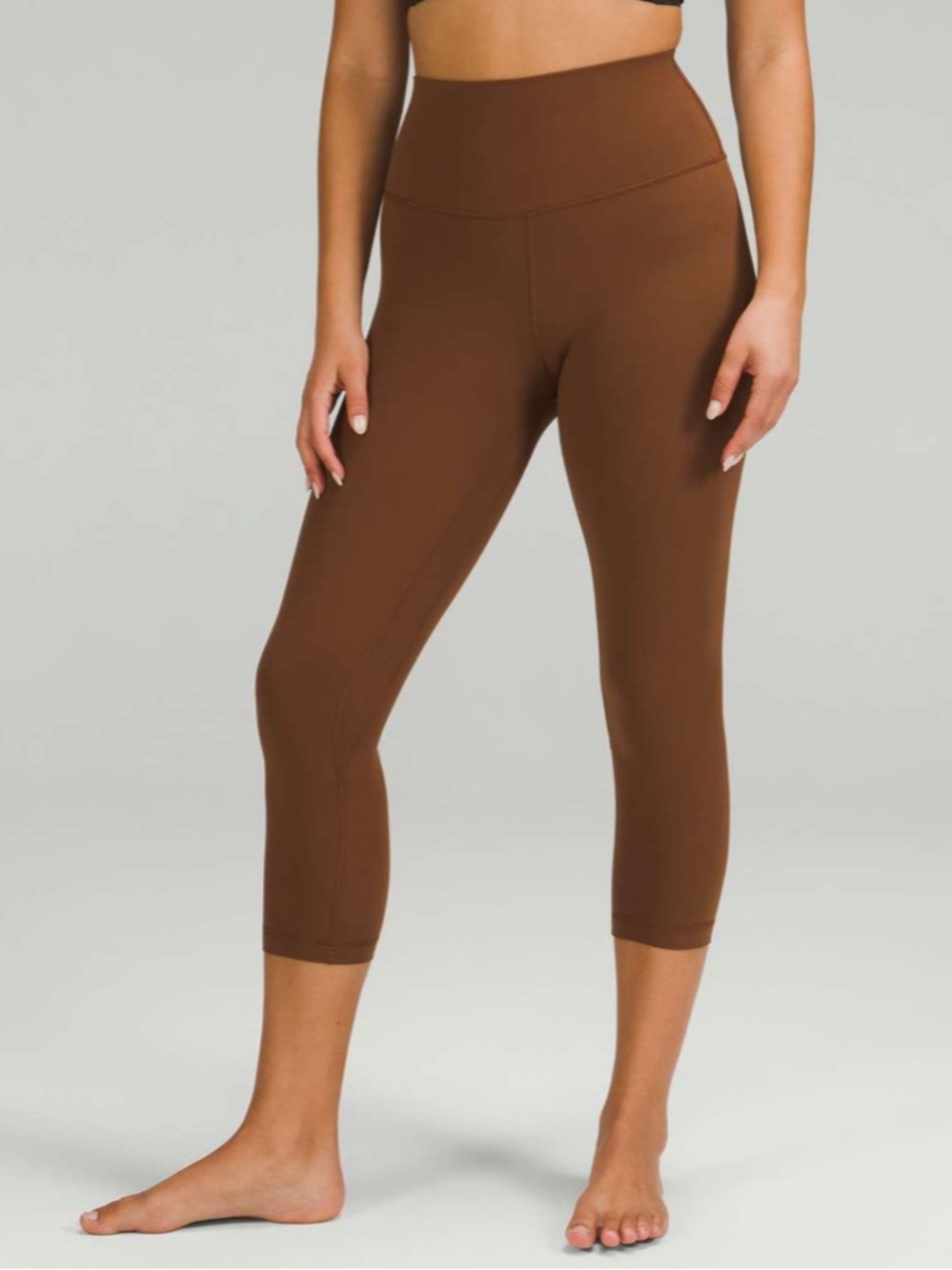 Lululemon Athletica Align High Rise Leggings 21” Roasted Brown size 6 NWOT